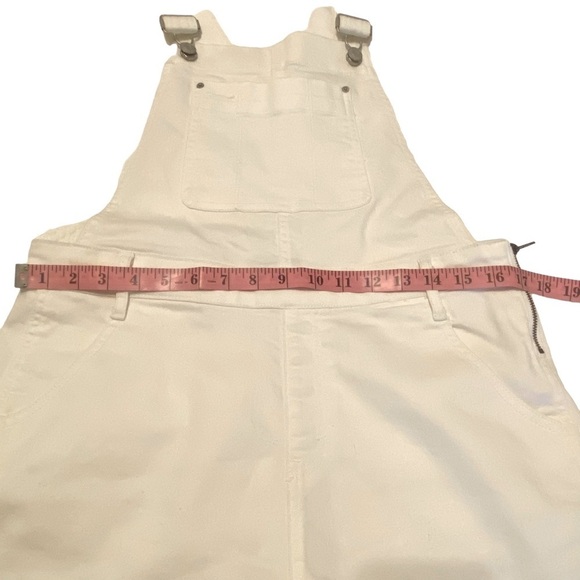 GAP Overall‎ Shorts Size Small White Denim - Picture 11 of 13